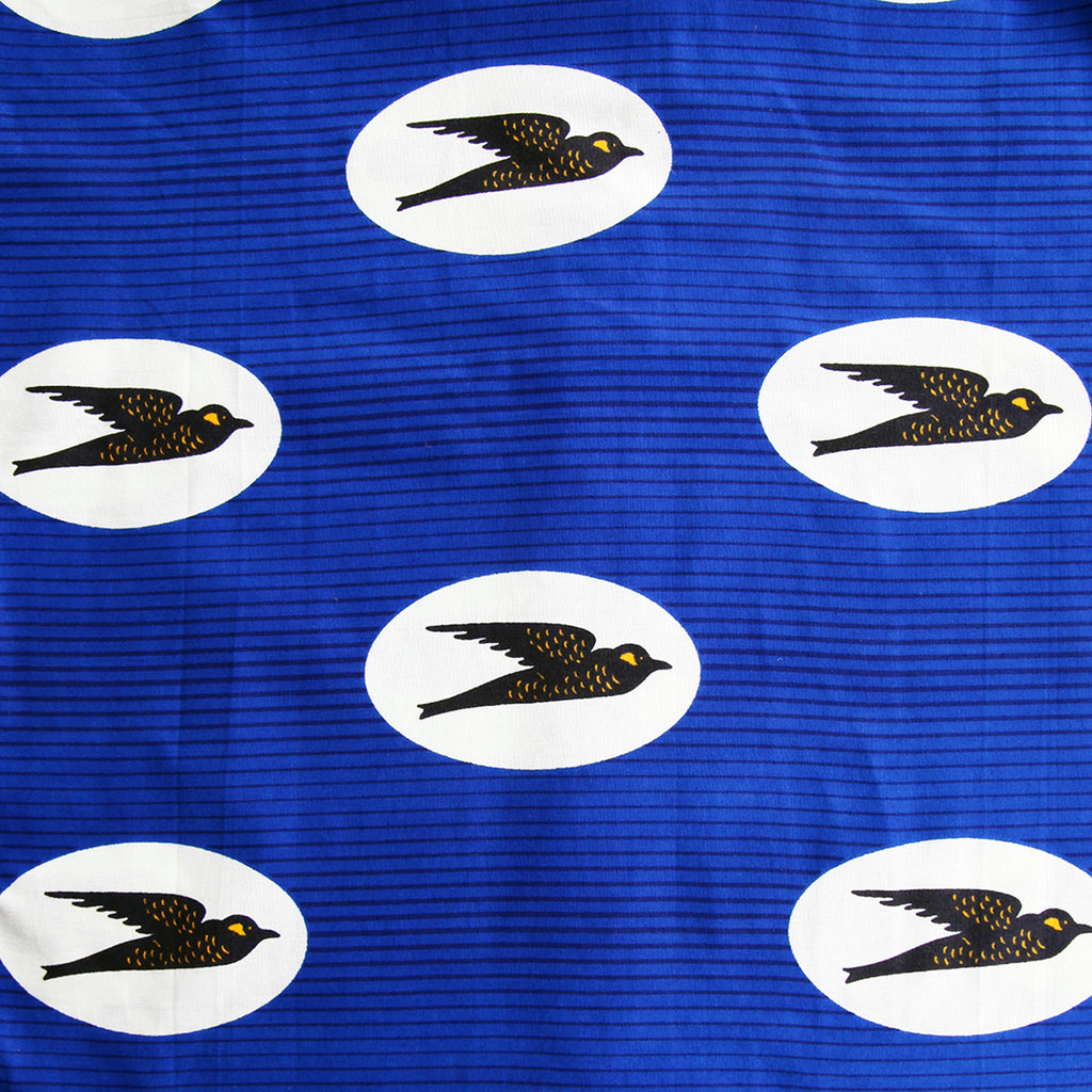 Kids Unisex Classic Kimono "Birds Flying High, Blue and Yellow"