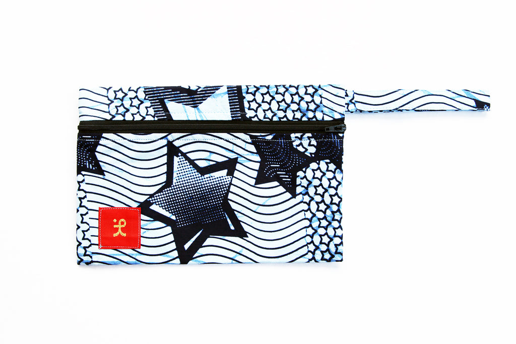 Zipper Pouch "Stars and Waves"