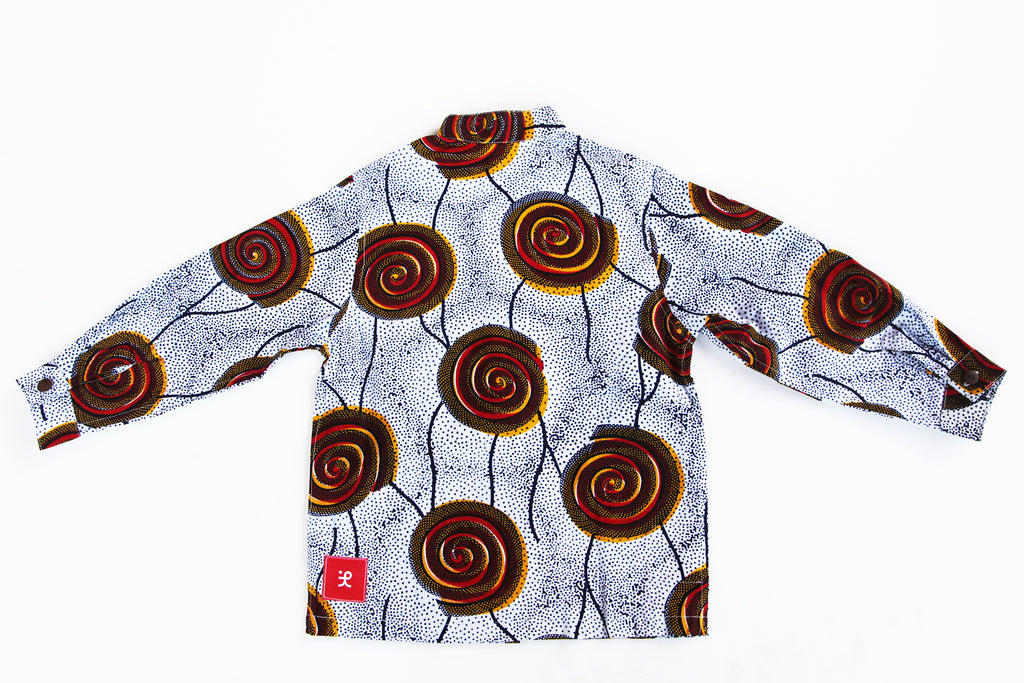 Unisex Children's Button Up Shirt "Spiral"