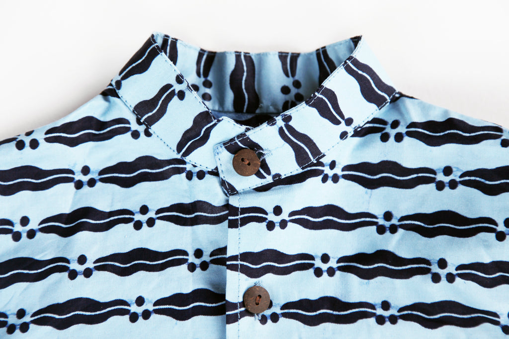 Unisex Children's Button Up Shirt "Cacao"