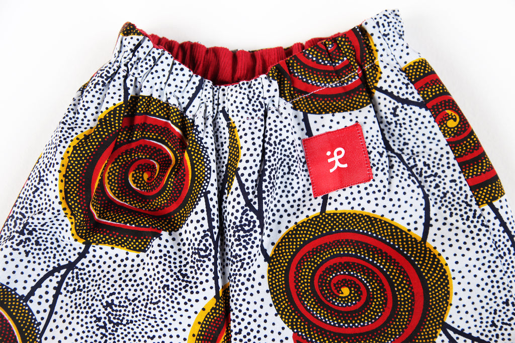 Baby and Toddler Reversible Pants "Spirals"