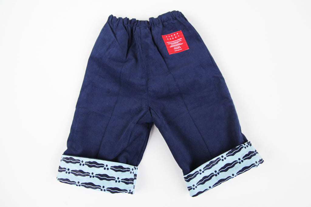 Baby and Toddler Reversible Pants "Cacao"