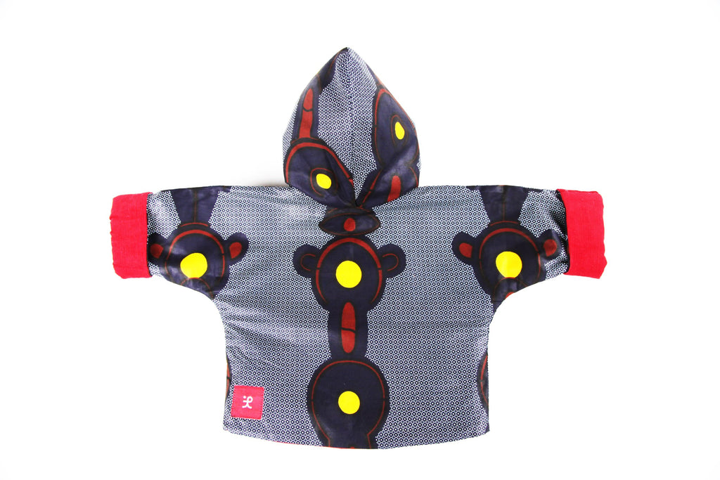 Kids Unisex Hooded Kimono "Nautical Knots"